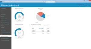 Billing summary across all managed backup services.