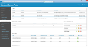 Infrastructure and backup jobs across all tenants.